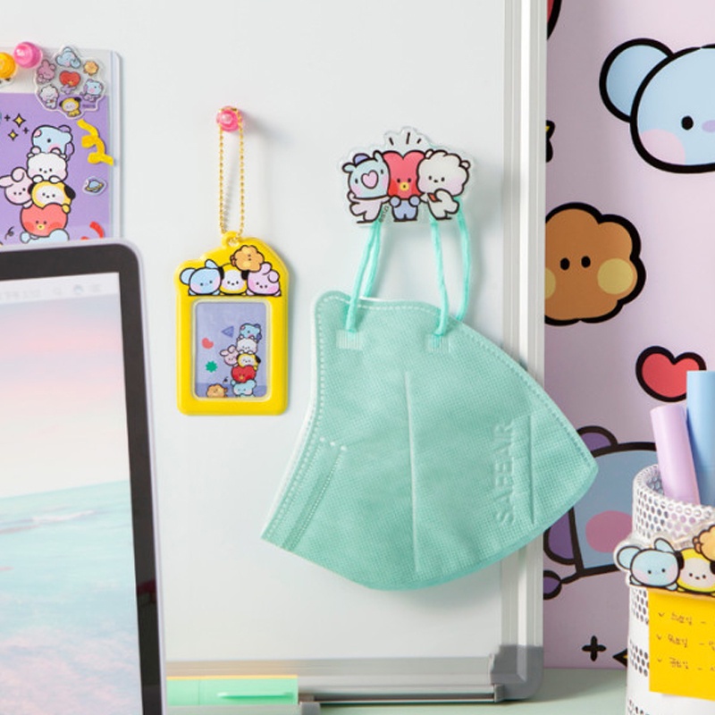 Bộ kẹp nam châm bằng acrylic in hình BTS BT21