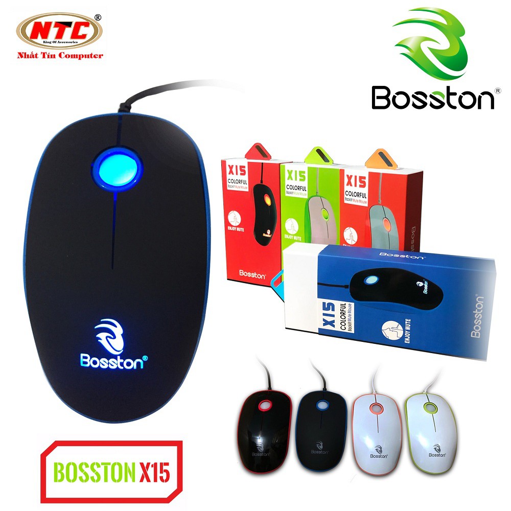 Chuột game Bosston X15 có đèn led-phiên bản Silent