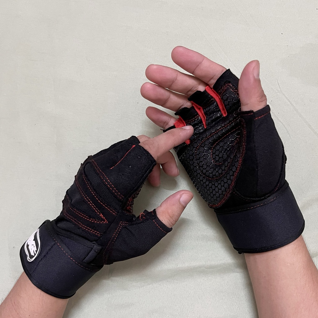 Găng tay tập Gym XSPORT Có quấn cổ tay trợ lực, chống chai tay