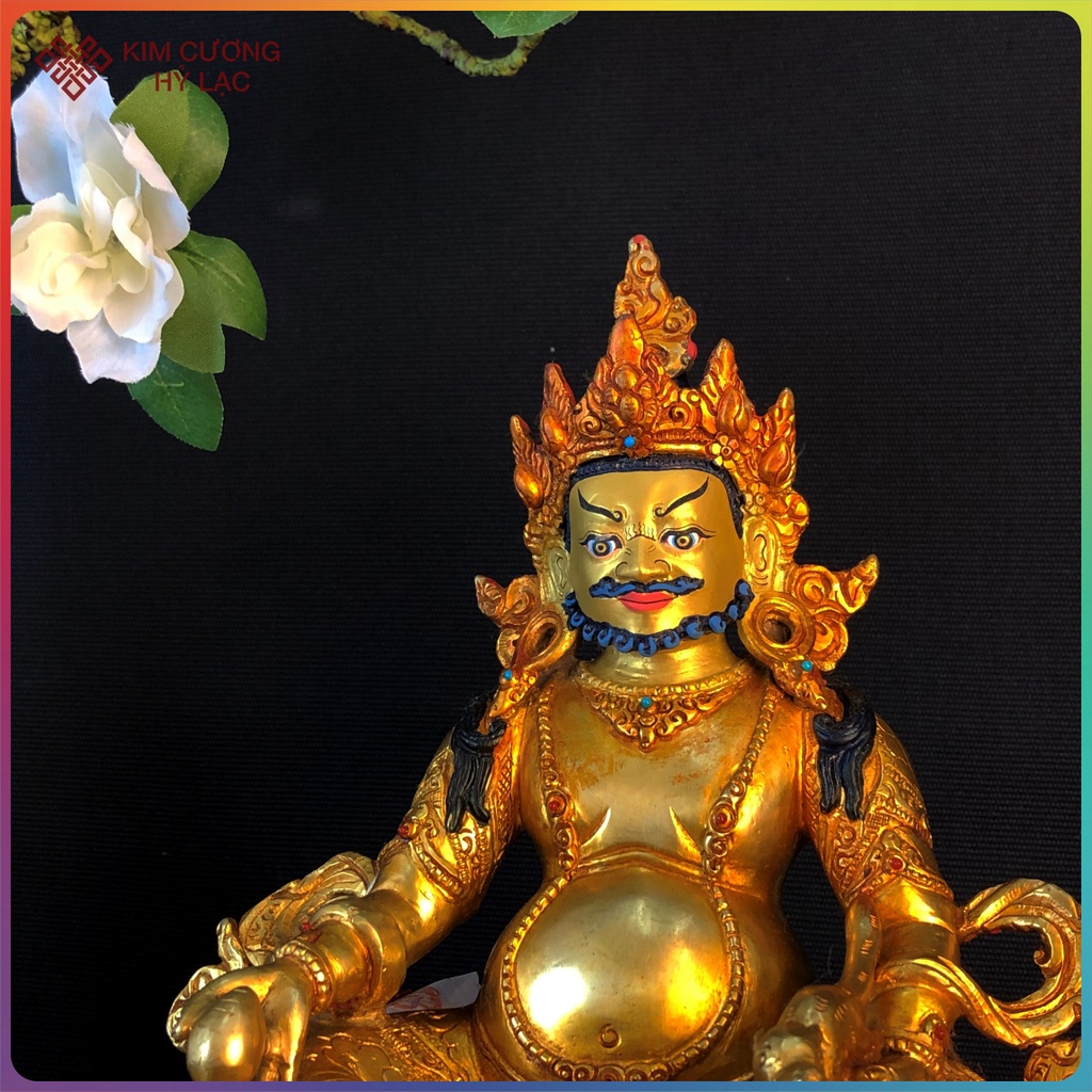Tượng Hoàng Thần Tài Dzambala Mật Tông  - Thủ Công Nepal