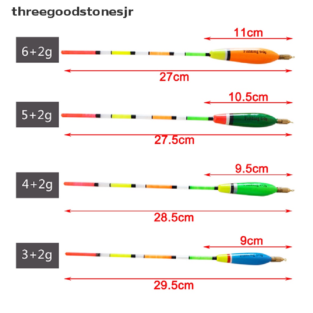 Set 5 Phao Câu Cá 5 / 6 / 7 / 8g Nhiều Màu Sắc