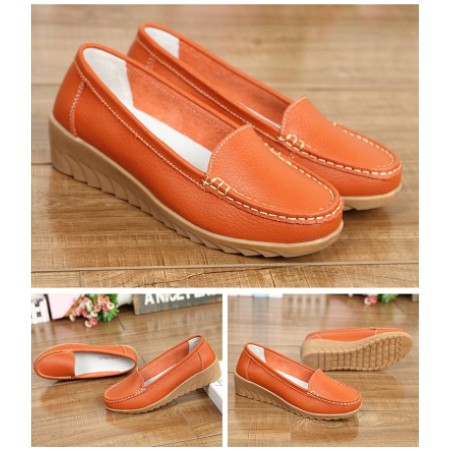 Giày moca nữ chất liệu da mềm mẫu mã mới lạ thời trang siêu hot hit