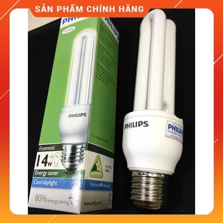 [CHÍNH HÃNG] Bóng đèn compact Essential Philips 2U-14W-E27