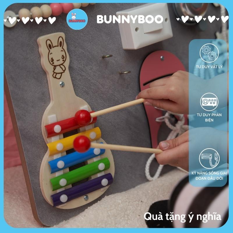 Busy Board Bảng Bận Rộn Đồ Chơi giáo Dục Thông Minh BUNNYBOO giúp Bé giải Trí Phát Triền Kĩ Năng Tư Duy Cho Bé