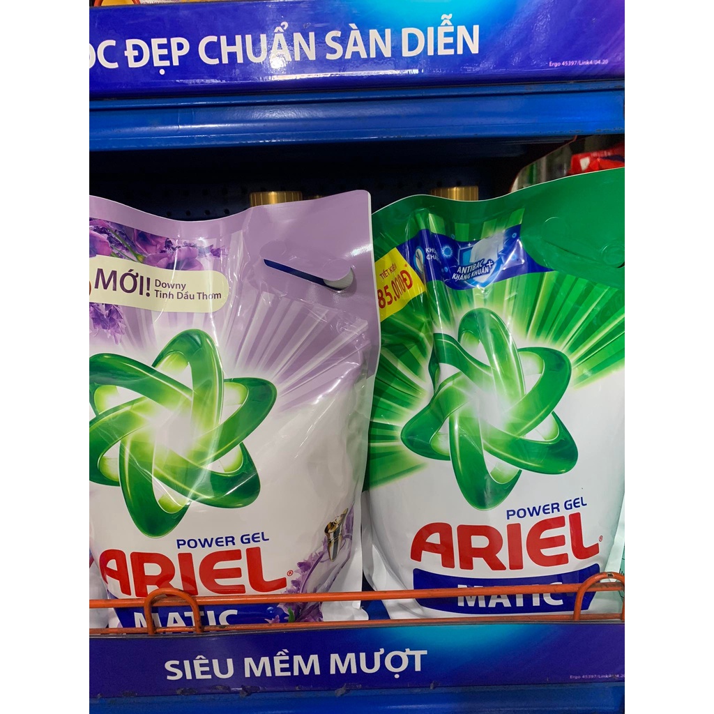 Nước giặt Ariel Matic đậm đặc hương Downy/oải hương/sạch nhanh 3.2kg