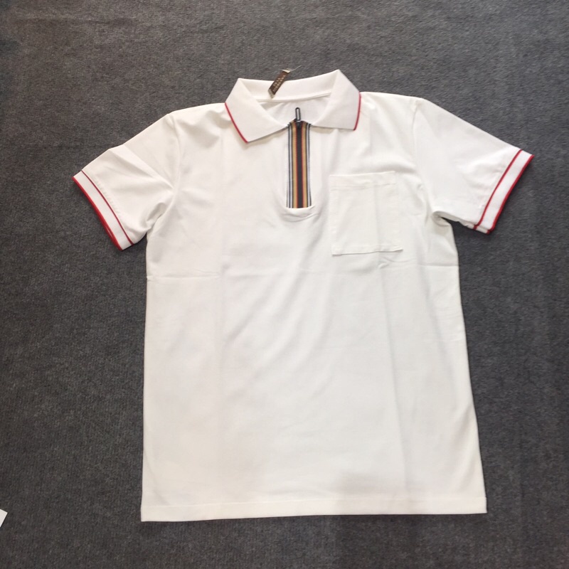 Áo polo nam BBR khoá cổ phối túi 1125