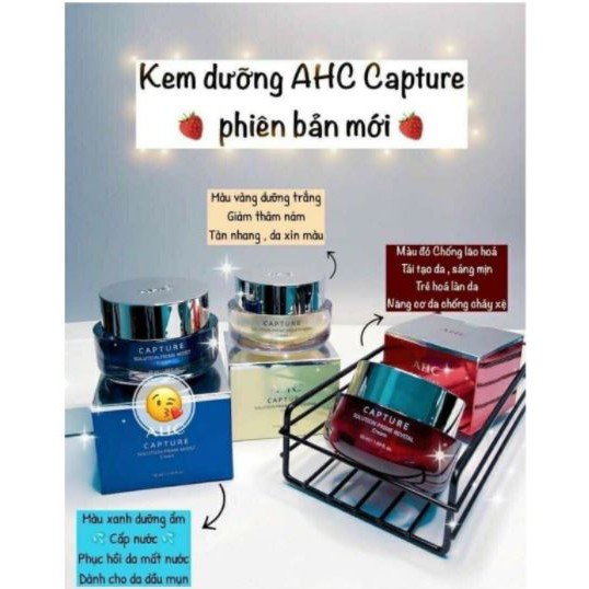 [ Mẫu Mới ] Kem Dưỡng AHC Capture Cream Dưỡng Ẩm, Trắng Da, Chống Lão Hoá 50ml