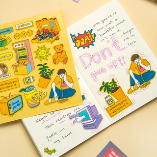 Suuuny 1 Sticker Dán Trang Trí Nhật Ký