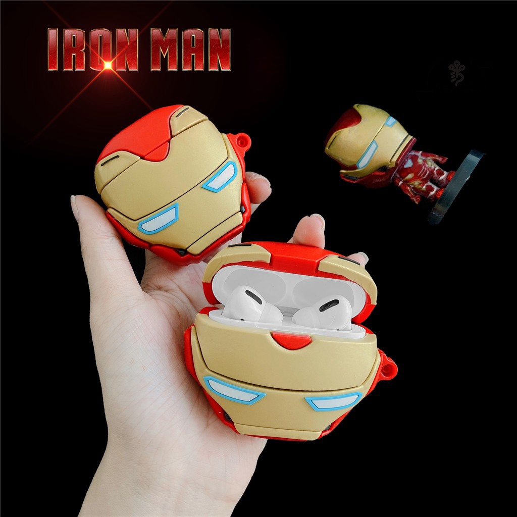 Airpods case Marvel The Avengers Cool Soft Casing Portable airpods pro Cover For Apple Wireless Bluetooth Headset Iron Man Doctor Strange Captain America