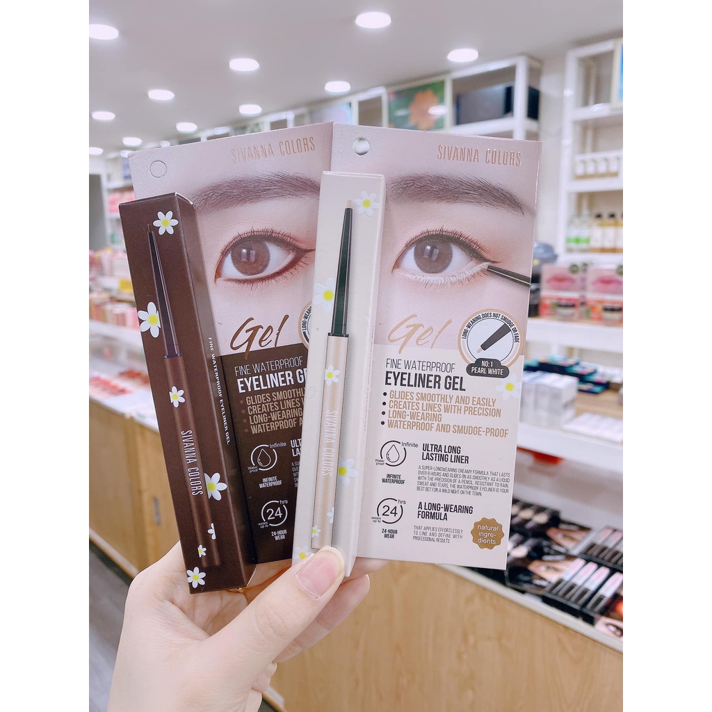 Chì kẻ mắt Sivanna Fine Waterproof Eyeliner Gel HF772 Thái Lan chống nước, lâu trôi