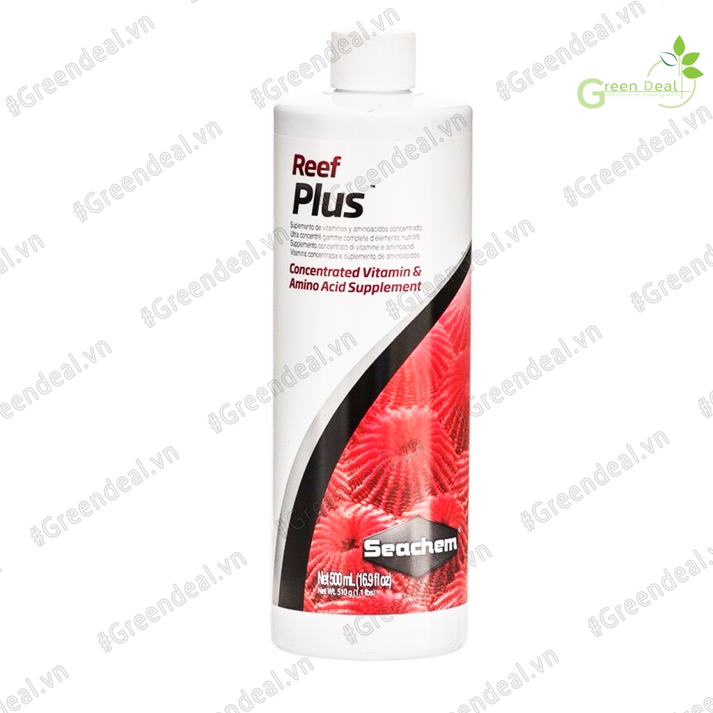 SEACHEM - Reef Plus  | Bổ sung dinh dưỡng vi lượng, Vitamin, Acid Amin... cho san hô cá biển