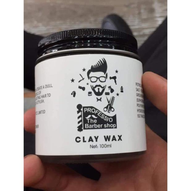 Sáp Wax vuốt tóc nam CLAY WAX TRẮNG Profession 100gr tạo kiểu giữ nếp cho tóc