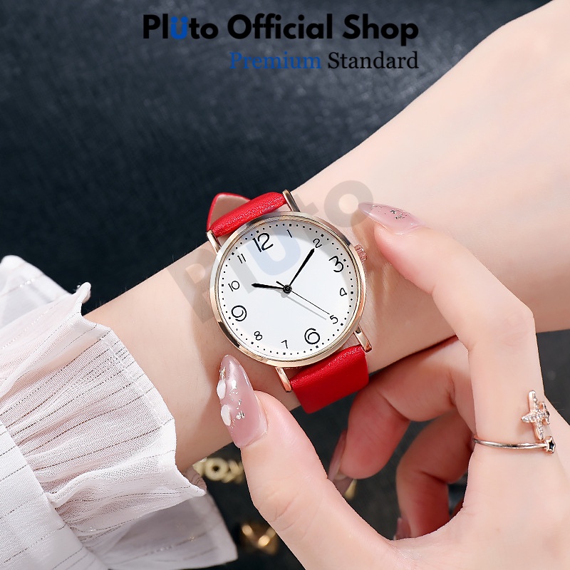 Đồng Hồ Nữ Dây Da Trẻ Trung Phong Cách Hàn Quốc