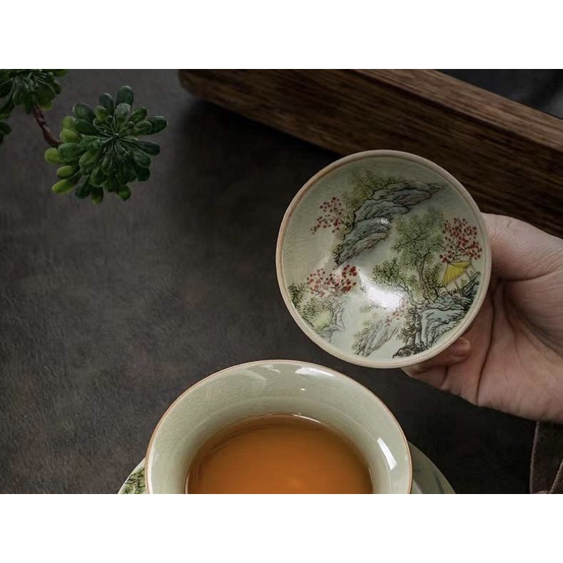 Chén khải phong cảnh hữu tình