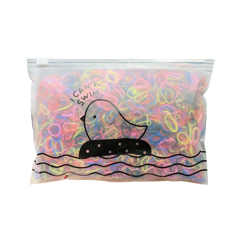 Set 1000 dây buộc tóc 11 màu trơn tùy chọn thời trang cho nữ