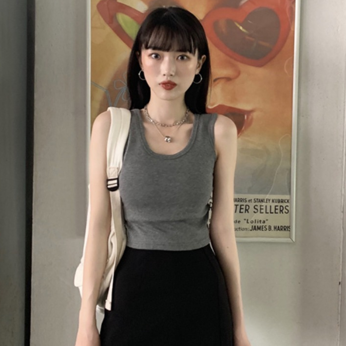Áo Thun Lửng Không Tay Gợi Cảm Cho Nữ