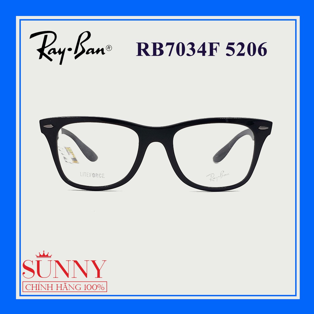 RB7034F - gọng kính thời trang Rayban chính hãng, bảo hành toàn quốc, thiết kế dễ đeo bảo vệ mắt