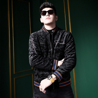 Men's Coat High quality Knitted wool jacket New winter style thick round neck jacket for winter 2020