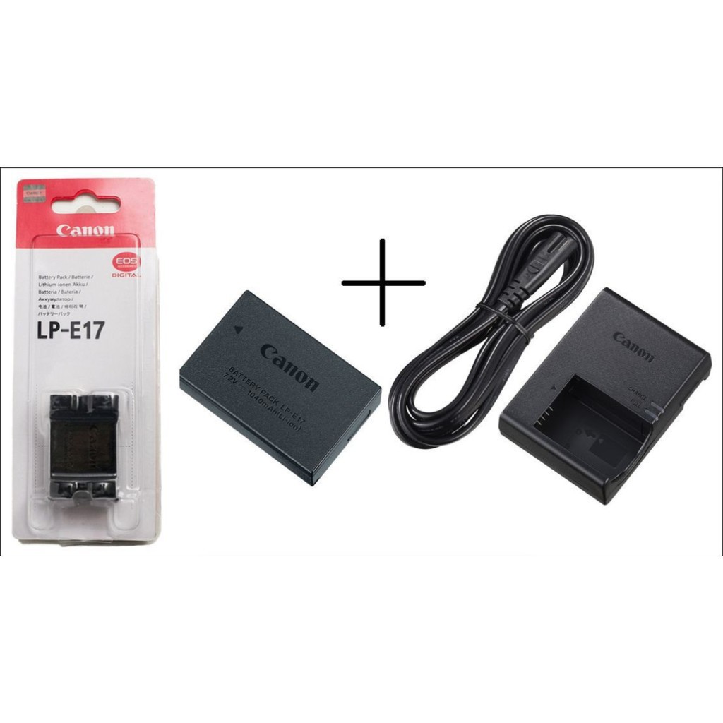 Combo Pin Sạc Canon Lp-E17 Sử Dụng Cho Canon 750D, 760D, 800D, KISS X8I, REBEL T6S, T6I, EOS M3, M6