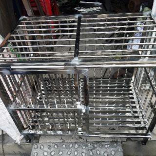 CHUỒNG CHÓ INOX 50*80*75 SHIP HỎA TỐC TPHCM