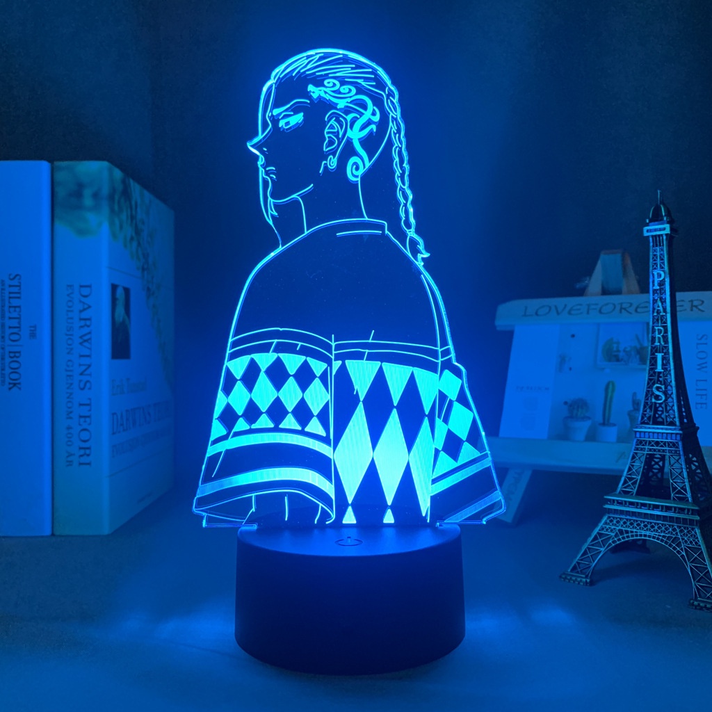 Hq3 Đèn Ngủ LED Cảm Ứng Chạm Từ Xa Bằng Acrylic In Họa Tiết Anime Tokyo Revengers Kèm Điều Khiển Từ Xa Trang Trí Nhà Cửa