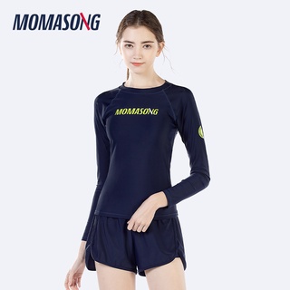 Momasong đồ bơi nữ bộ đồ bơi tay dài che bụng chống nắng thời trang quyến rũ cho nữ