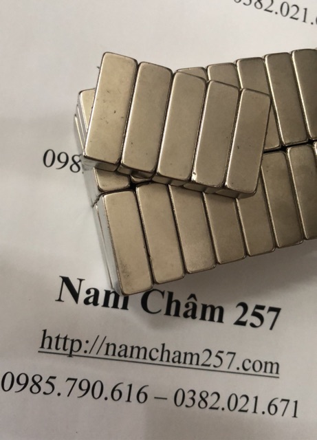 Nam châm khối 30x10x10mm siêu mạnh, loại nam châm trắng đất hiếm 30x10x10mm lực hút siêu mạnh