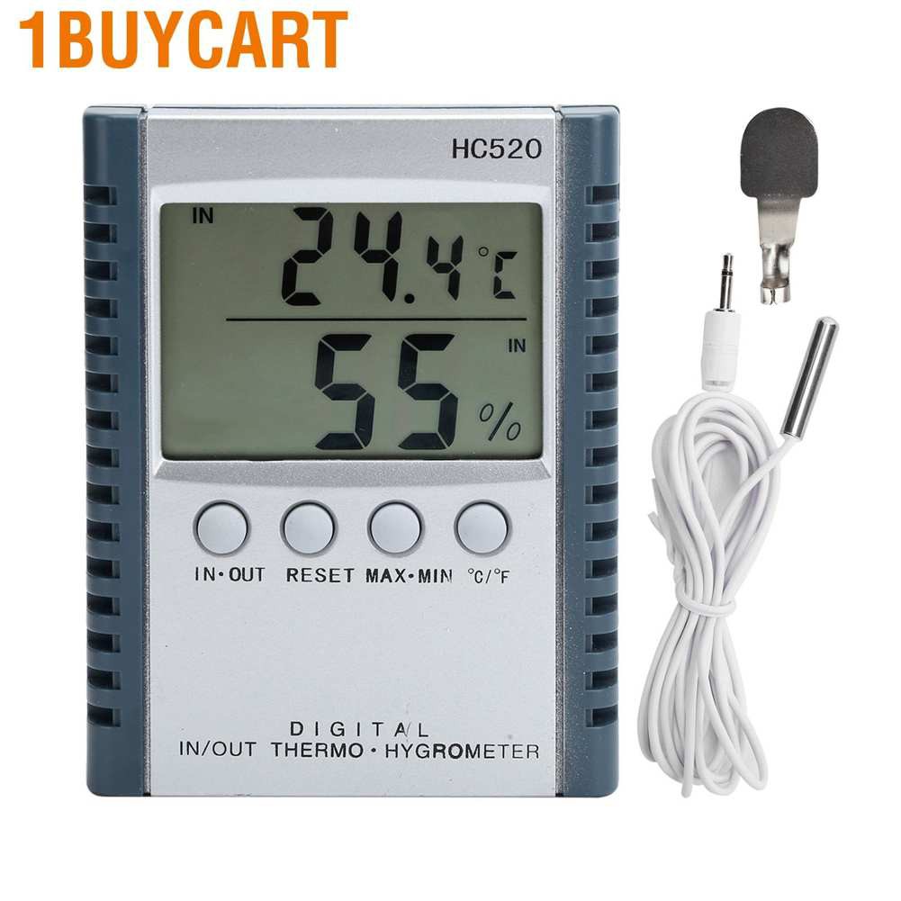 Máy Đo Nhiệt Độ Và Độ Ẩm Kỹ Thuật Số 1buycart Lcd Ngoài Trời Và Ngoài Trời