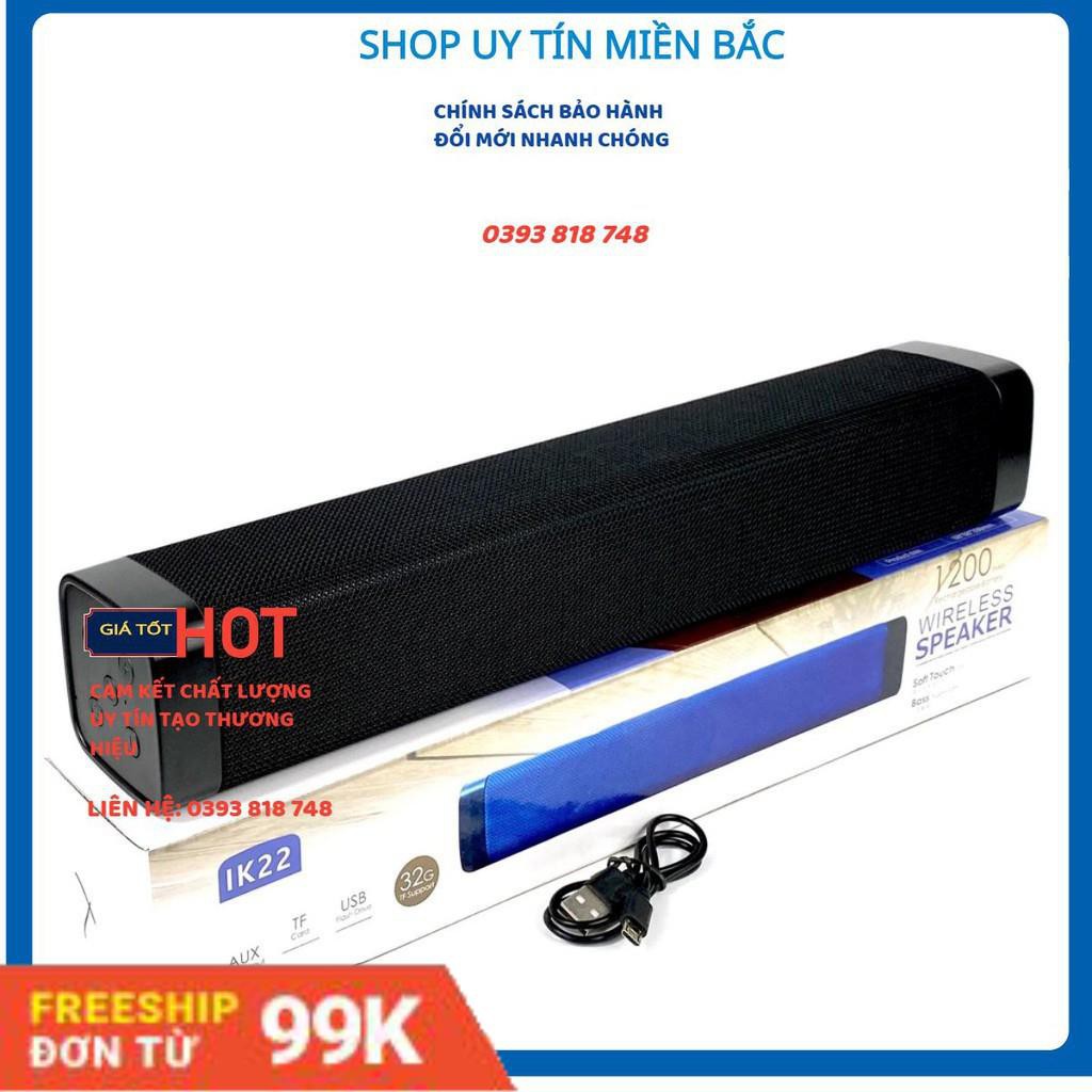 Loa Bluetooth Không Dây IK-22 nghe nhạc siêu bass hỗ trợ usb và thẻ nhớ, Âm Thanh Đỉnh Cao