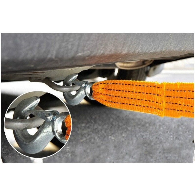 Dây cáp kéo xe cứu hộ 5 tấn, tải đứt cáp kéo hàng có móc