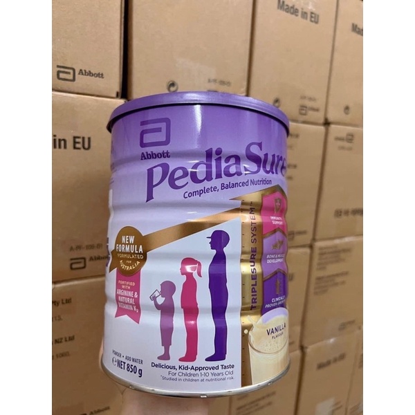 Sữa PediaSure Úc nắp tím vị vani 850g