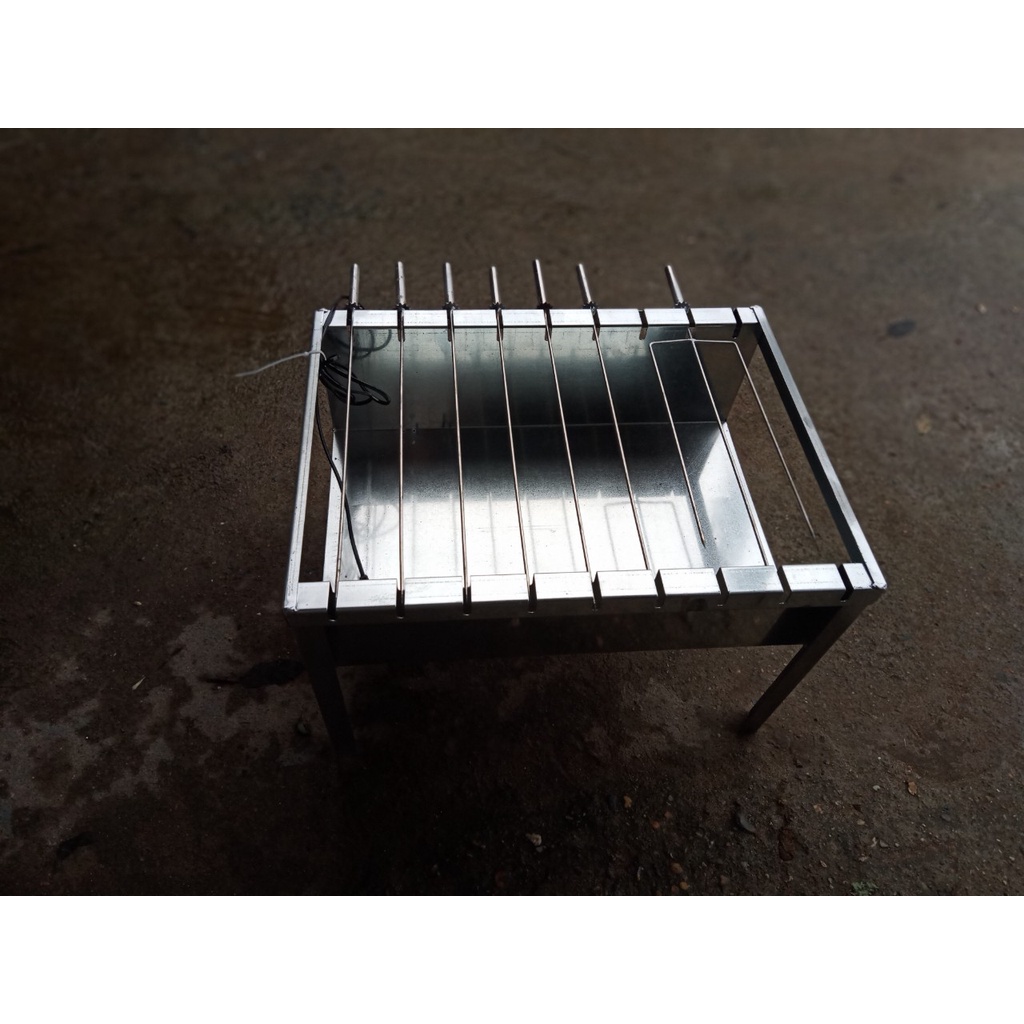 Máy nướng thịt, chả mini tự động 9 Xiên thẳng + 1 Xiên 3 Chạc MITUHOME