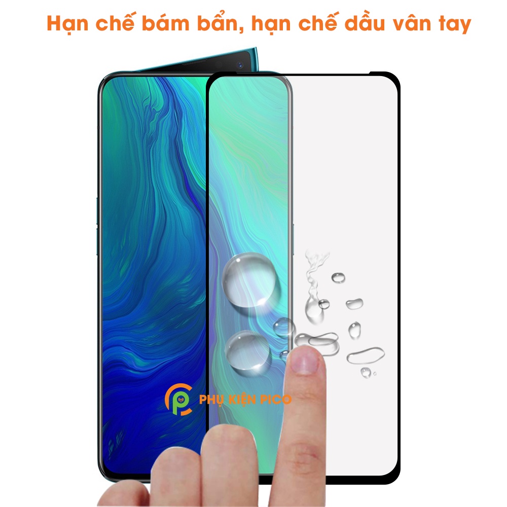 Kính cường lực Oppo Reno full màn hình viền đen siêu mỏng độ cứng 9H - Dán màn hình Oppo Reno