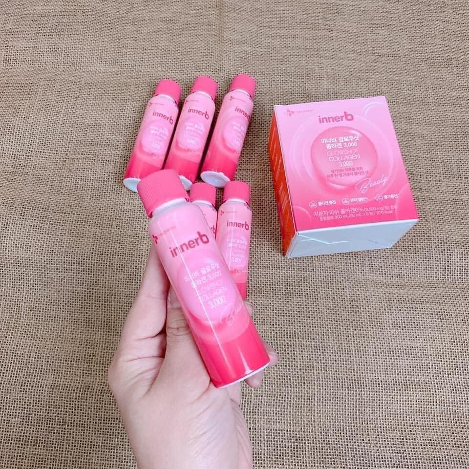 Nước uống collagen InnerB Glowshot Collagen 3000mg của Hàn Quốc set x 6chai