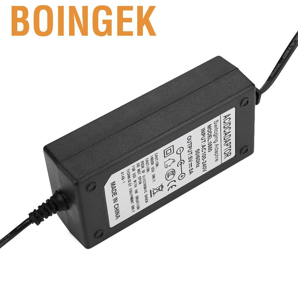 Boingek AC 100-240V To 24V/12V/5V 2A/4A/5A/6A Power Supply Adapter US Plug LED Strip CS