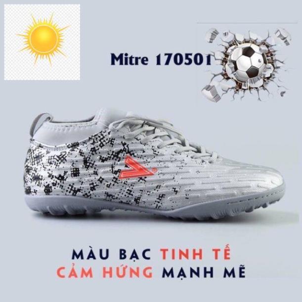 Giày đá bóng Động lực Mitre 170501 Bạc chính hãng Động lực phân phối