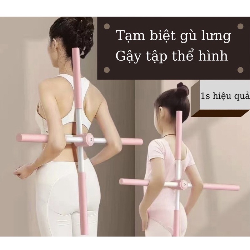 Gậy Tập Lưng, Vai, Chống Gù, Uốn Thẳng Lưng, Gậy Tập Yoga