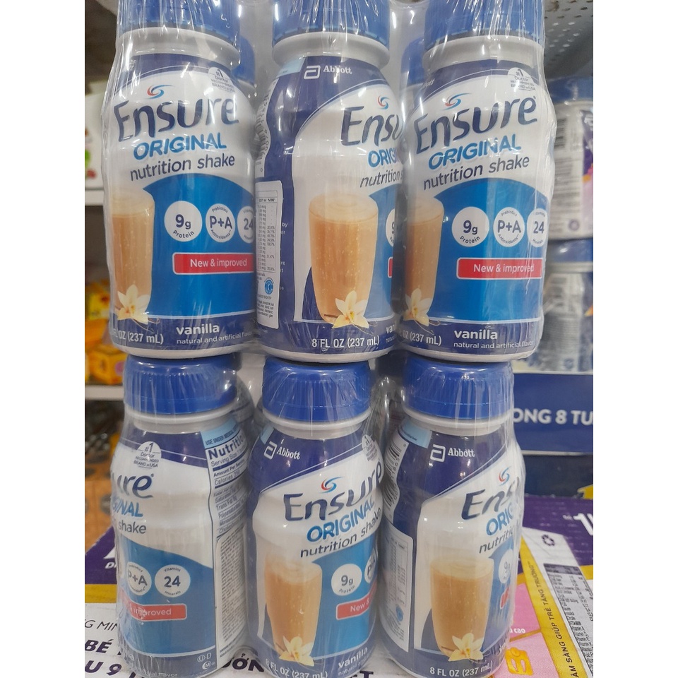 Sữa Bột Pha Sẵn Abbott Ensure Original Nutrition Shake Hương Vani Lốc