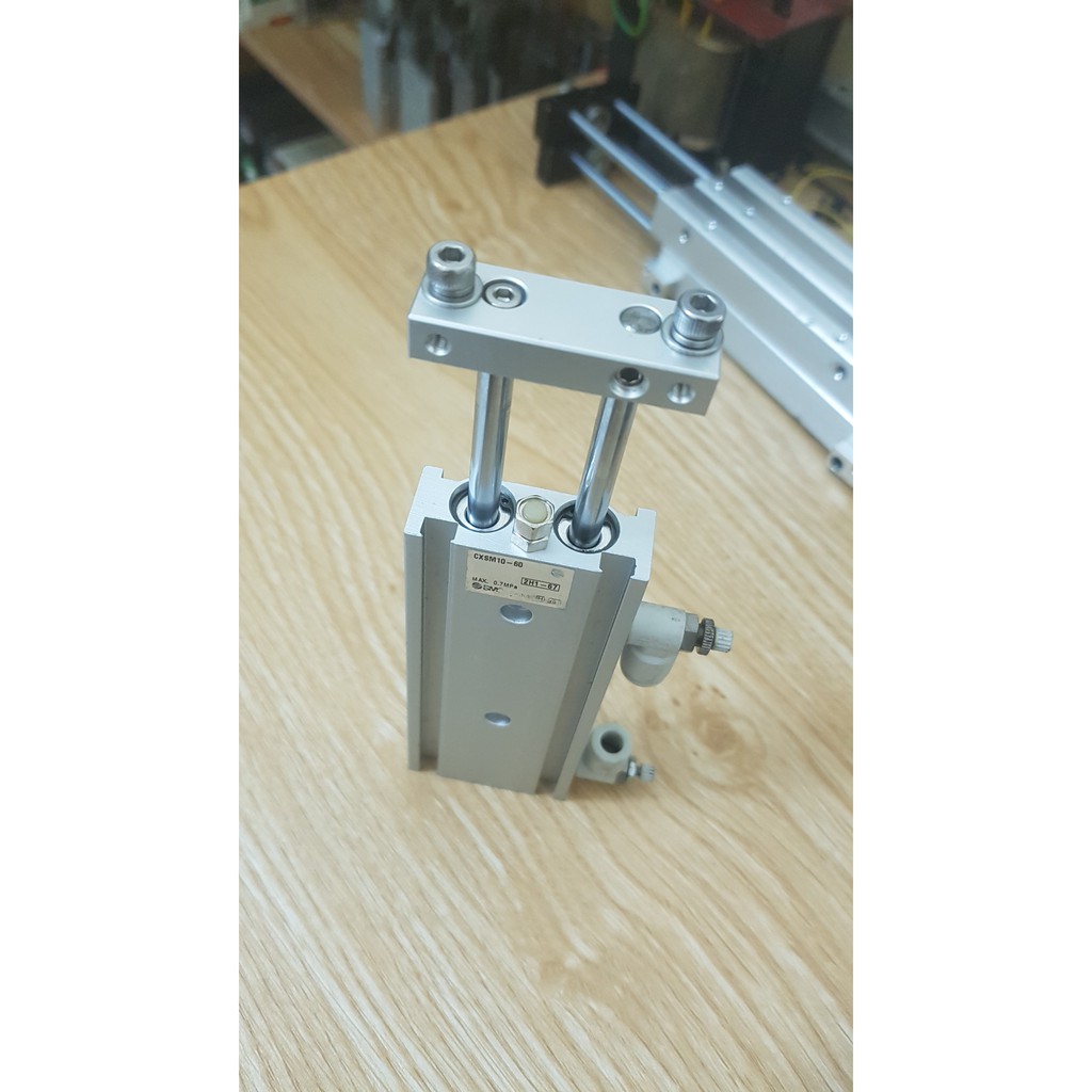 Xi lanh 2 ty   SMC CXSM10-60  hành trình 6cm + Tặng đầu nối | BigBuy360 - bigbuy360.vn