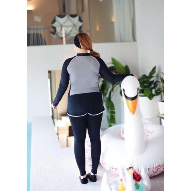 [BIG SIZE] Set đồ bơi tay dài nam nữ khoá kéo xịn | BigBuy360 - bigbuy360.vn