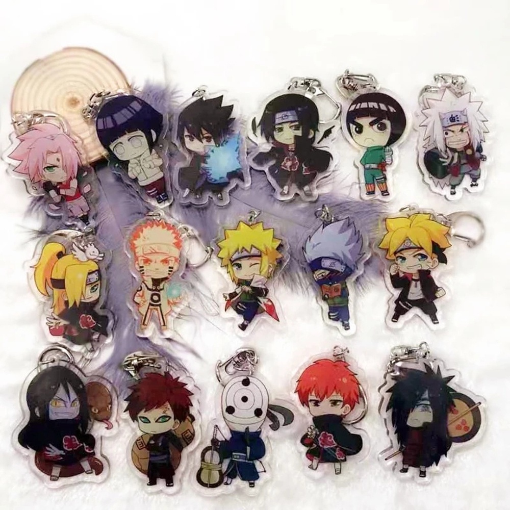 Móc Khóa Nhựa Acrylic Hình Nhân Vật Anime Naruto