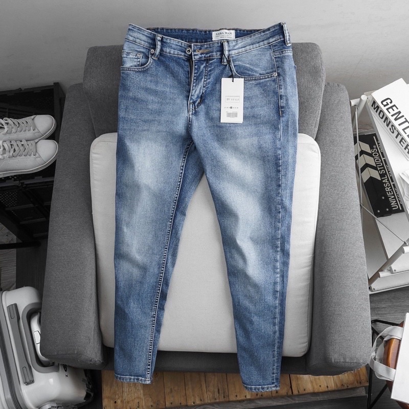 Quần jean nam cao cấp - ống ôm - jean co giản thời trang