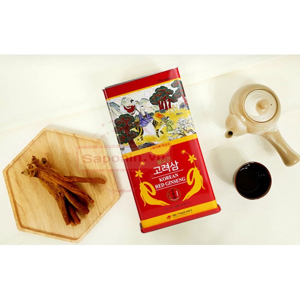 Hồng Sâm Củ Khô Daedong hộp thiếc 100% 6 Năm Tuổi 150g ( 6-10 củ ).