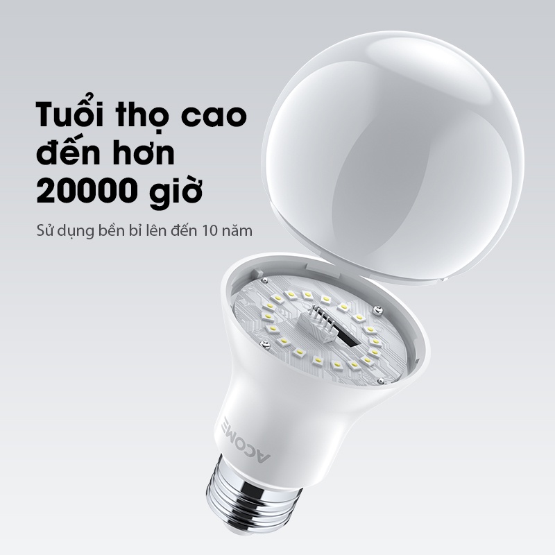 Bóng Đèn WiFi Thông Minh Tuya LED 16 Triệu Màu Acome AL01, AL03  Điều Chỉnh Độ Sáng Trải Nghiệm Mới Lạ Công Suất 9W/12W
