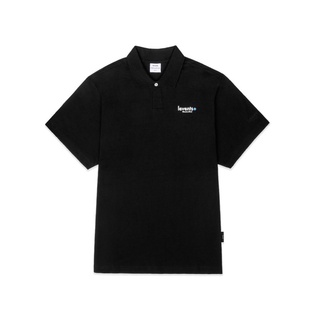 Áo thun polo levent mini logo -Black/white
