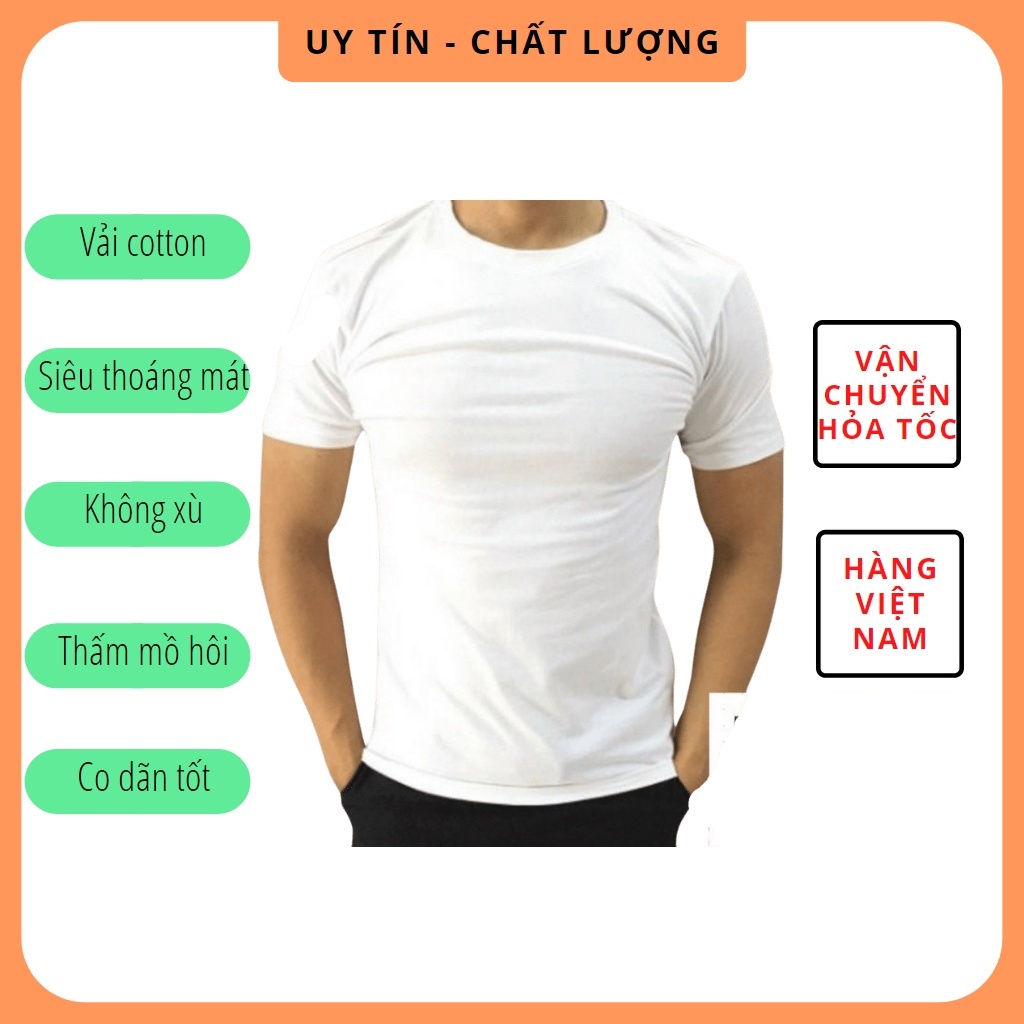 Áo Lót Nam Dệt Kim Đông Xuân Cộc Tay Vicci Màu Trắng, Vải Cotton Mềm Mịn, Co Giãn, Thấm Hút Mồ Hôi, Siêu Thoáng Mát