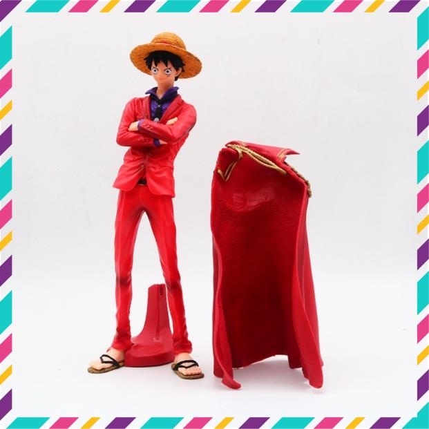 Mô hình One Piece luffy Mũ Rơm Áo Choàng Đỏ - Hàng Cao Cấp, Cao 25cm - Tượng  Figure Mô Hình One Piece