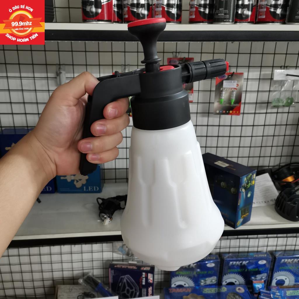 Bình Xịt Bọt Tuyết Cầm Tay Rửa Xe Tiện Lợi Bình Rửa Xe Bọt Tuyết 2 Lít Có Nhiều Đầu Xịt