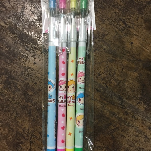 Combo bút chì khúc vỉ 4 chiếc cho bé