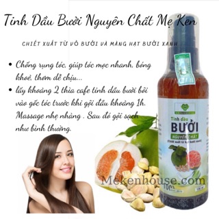 TINH DẦU BƯỞI NGUYÊN CHẤT MẸ KEN[Kích thích mọc tóc hiệu quả 100% thiên nhiên]